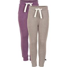 Multifarvet Bukser Børnetøj Minymo Basis Sweatpants 2-pak - Purple (3937-647)