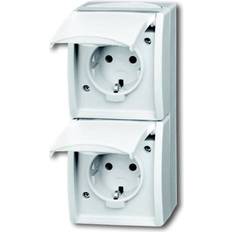 Busch-Jaeger SCHUKO-Zweifachsteckdose 20-02 EW-54 2CKA002084A0710