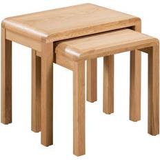 Natural Nesting Tables Julian Bowen Curve Nesting Table 40x50cm 2pcs