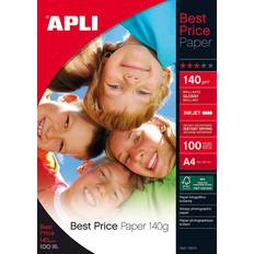 Papeles de oficina Apli Best Price Paper A4 140g/m² 100pcs