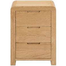 Brown Bedside Tables Julian Bowen Curve Bedside Table 38x45cm