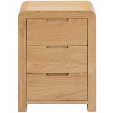 Oaks Bedside Tables Julian Bowen Curve Oak Bedside Table 38x45cm