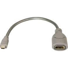 Cables Lindy HDMI-Micro HDMI M-F 0.2m