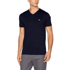 Lacoste V-neck Pima Cotton Jersey T-shirt - Navy Blue