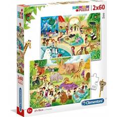 Clementoni SuperColor Zoo 2x60 Pieces