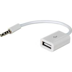 Akyga 3.5mm - USB A M-F Adapter 0.2m