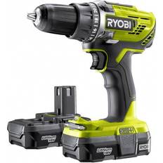 Ryobi Høyre- / Venstregang Driller Ryobi One + R18DD3-213S (2x1.3Ah)