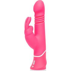 LoveHoney HappyRabbit Realistischer Stoßender Vibrator pink