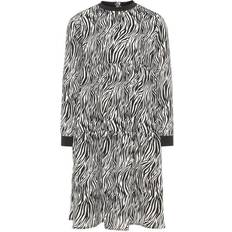 Zebra Børnetøj Name It Kid's Long Zebra Dress - Black/Black (13171093)