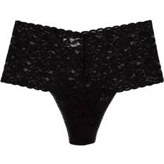 Retro Lace Thong - Black