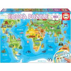 World map brikker Educa Monuments World Map 150 Brikker