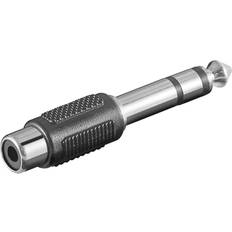 Rca til jack hun Goobay RCA-6.3mm M-F Adapter