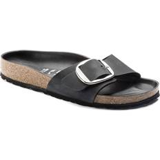 Birkenstock Madrid Pantoffeln & Hausschuhe Birkenstock Madrid Big Buckle Oiled Leather - Black