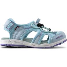 Snabbsnörningssystem Sandaler Barnskor Viking Thrill II - Light Blue/Iceblue