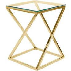 Transparent Small Tables Beliani Beverly Small Table 40x40cm