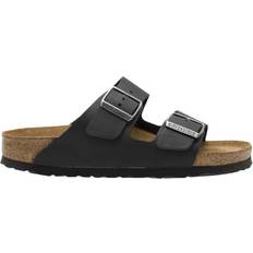 Nubuck Sandaler Birkenstock Arizona Soft Footbed Oiled Leather - Black