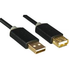 Dinic USB A-USB A 2.0 M-F 2m
