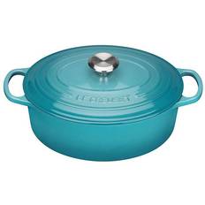 Le creuset oval Le Creuset Caribbean Signature Cast Iron Oval con coperchio 4.1 L