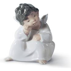 Lladro Figurines Lladro Angel Thinking Figurine 10cm