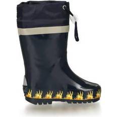 Blau Kinderschuhe Playshoes Rubber Boots - Fire