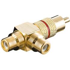 Goobay Angled RCA-2RCA M-F Adapter