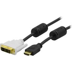 DVI-kaapeli Kaapelit Deltaco HDMI - DVI-D Single Link