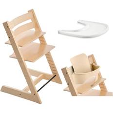 Stokke stol Stokke Tripp Trapp Stol + Babyset + Bricka Natural