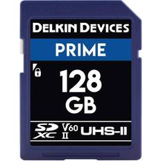 Delkin Prime SDXC Class 10 UHS-II U3 V60 300/100MB/s 128GB