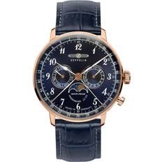 Montre homme Zeppelin Series LZ 129 Hindenburg Germany Made 7038-3 70383 Montre Homme Bleu