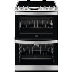 Timer Ceramic Cookers AEG CCS6741ACM Stainless Steel