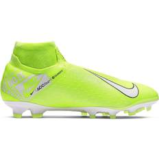 NIKE Textile Football Shoes NIKE Phantom Vision Elite Dynamic Fit FG M - Volt/Barely Volt/White