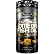 Enhance Muscle Function Fatty Acids Muscletech Platinum 100% Omega Fish Oil 100pcs 100 pcs