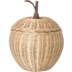 Cestas de almacenamiento Ferm Living Apfel Korb Ø 36,5 cm Natur/H 52 cm x Ø 36,5 cm