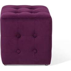 Velvet Poufs Beliani Wisconsin Pouffe 31cm