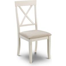 Blanco Sillas de Cocina Julian Bowen Davenport Ivory Silla de Cocina 97cm