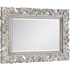 Julian Bowen Baroque Distressed Wall Mirror 113x81.5cm