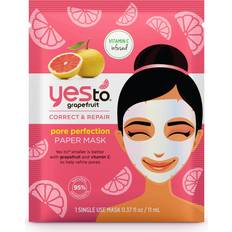 Leaping Bunny Facial Masks Yes To Grapefruit Vitamin C Glow Boosting Paper Mask 20ml