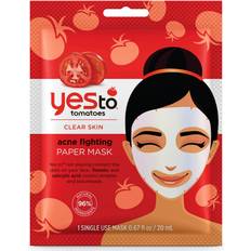 Leaping Bunny Facial Masks Yes To Tomatoes Acne Fighting Paper Mask 20ml