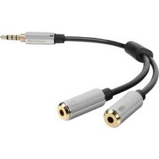 3.5mm - 2x3.5mm M-F