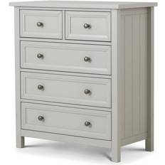 Furniture Julian Bowen Maine Dove Grey Chest of Drawer 84x94cm