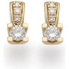 Kleopatra ørestikker Scrouples Kleopatra Queen Earrings (0.13ct) - Gold/Diamonds