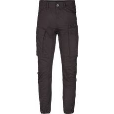 Elastane/Lycra/Spandex - Uomo Pantaloni G-Star Rovic Zip 3D Straight Tapered Pant - Raven