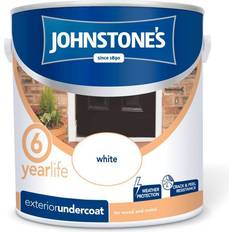 Johnstones Primers Paint Johnstones Weatherguard Exterior Undercoat Metal Paint, Wood Paint White 2.5L