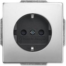 Silver Wall Outlets Busch-Jaeger 20 EUCBLI-866 1-way