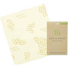 Beige Plastic Bags & Foil Bee's Wrap Medium Wrap Beeswax Cloth