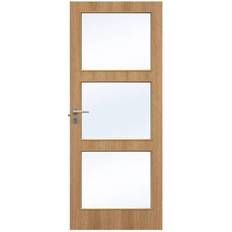 Swedoor Easy Nature GW3 Oak Skjutdörr Klarglas (92.5x194cm)
