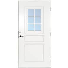 Scandidoor H - Vit Ytterdörrar Scandidoor Standard Åmål Ytterdörr Klarglas S 0502-Y H (100x200cm)