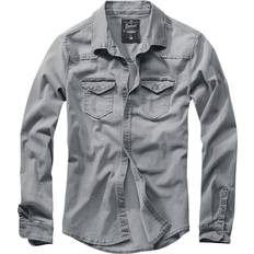Brandit Riley Denim Shirt - Lichtgrijs