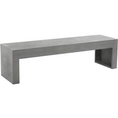 Silver Outdoor Sofas & Benches Beliani Taranto Garden Bench