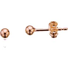 Scrouples Ball 3mm Earrings - Rose Gold